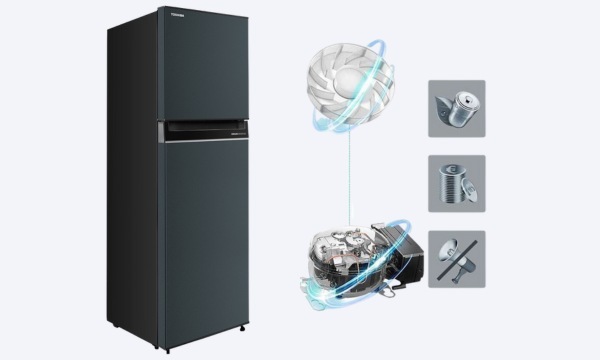 Tủ lạnh Toshiba Inverter 253 lít GR-RT329WE-PMV(52) - Công nghệ Origin Inveter tiết kiệm điện