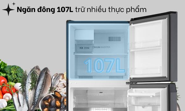 Tủ lạnh Toshiba Inverter 409 lít GR-RT535WEA-PMV(06)-MG- Ngăn đông lớn