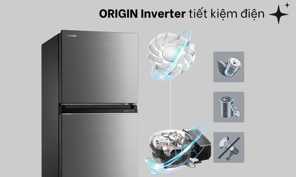 Tủ lạnh Toshiba Inverter 312 lít GR-RT416WE-PMV(58)-MM - Công nghệ Origin Inveter tiết kiệm điện