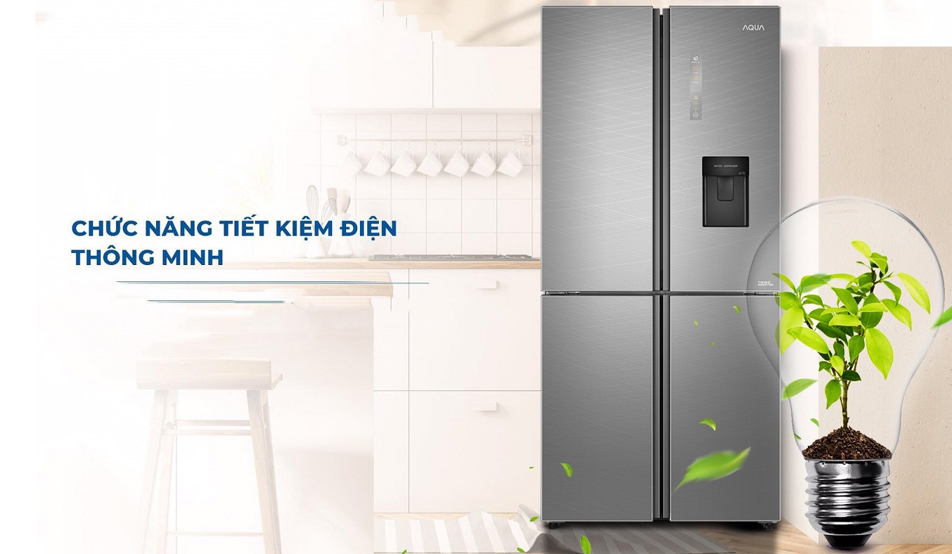 Tủ lạnh Aqua Inverter 456 lít AQR-IGW525EM (GD)