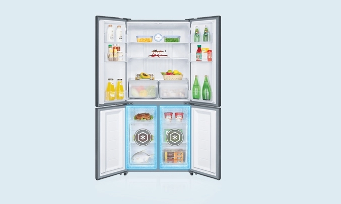 Tủ lạnh Aqua AQR-IG525AM 456 lít trắng có ngăn chứa riệng biệt