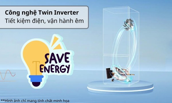 Tủ lạnh Aqua Inverter 283 lít AQR-T299FA(SL) - Twin Inverter tiết kiệm điện
