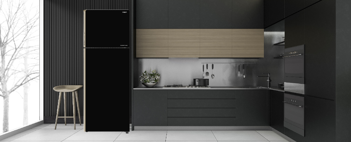 Tủ lạnh Aqua Inverter 270 lít AQR-IG288EN (GB) - Thiết kế sang trọng, thông minh, bảo quản thực phẩm luôn tươi ngon