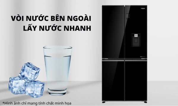 Tủ lạnh Aqua Inverter 469 lít AQR-M536XA(WGB)
