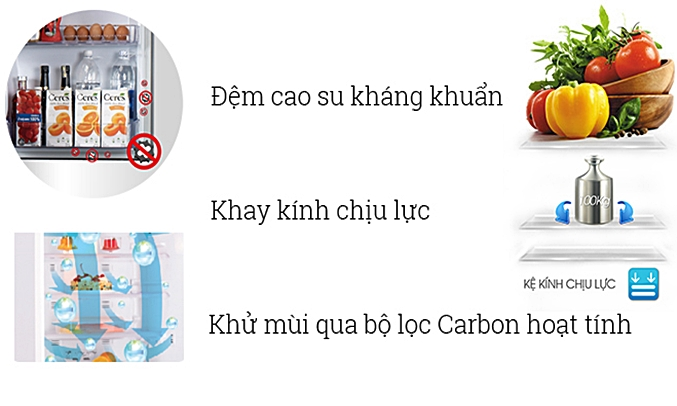 Tủ lạnh Mitsubishi Electric 358 lít MR-CX46EJ khử mùi, kháng khuẩn