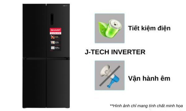 Tủ lạnh Sharp Inverter 362 lít SJ-FX420V-DS
