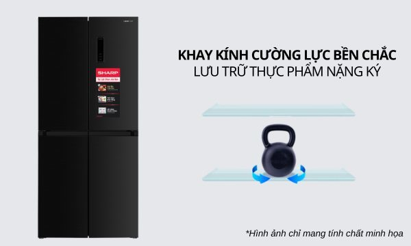 Tủ lạnh Sharp Inverter 362 lít SJ-FX420V-DS