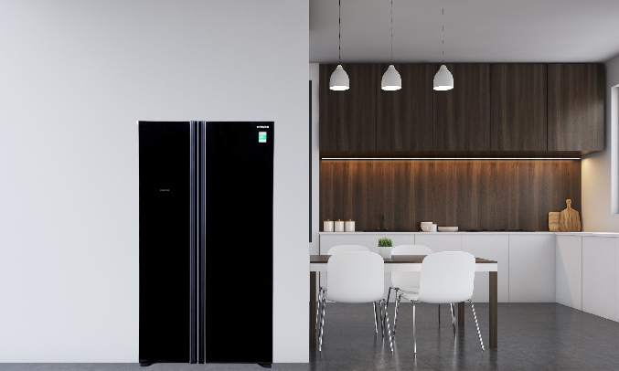 Tủ lạnh Hitachi Inverter 605 lít R-FS800PGV2 (GBK) - Tủ lạnh 2 cửa không cần ổn áp