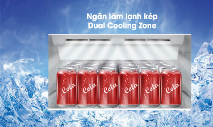 Tủ lạnh Toshiba Inverter 330 lít GR-AG39VUBZ (XK1) - Làm mát thức uống nhanh chóng với ngăn Dual Cooling Zone 