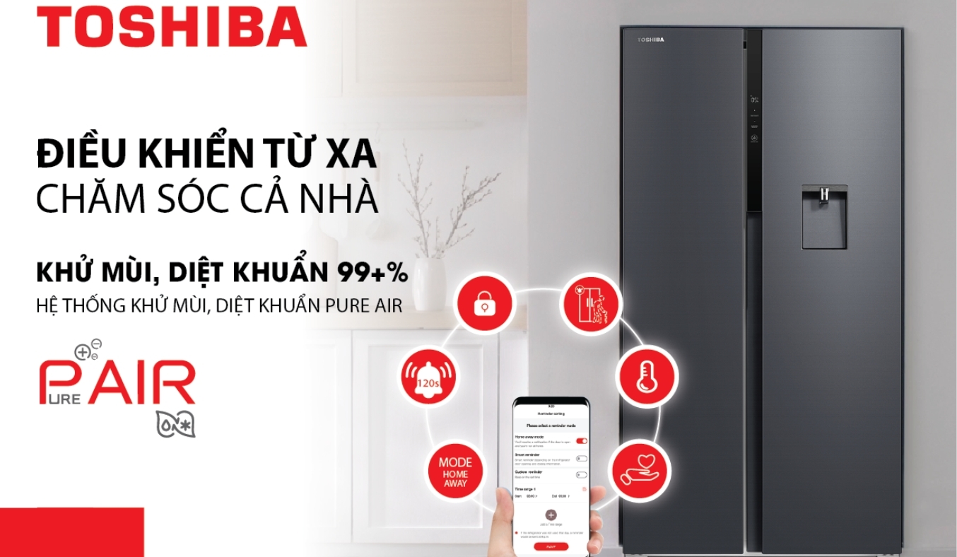 Tủ lạnh Toshiba Inverter - Thiết kế sang trọng
