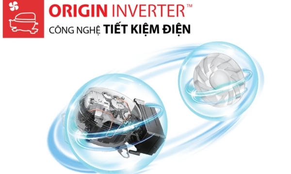 Tủ lạnh Toshiba Inverter - Origin Inverter tiết kiệm điện