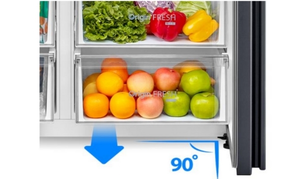 Tủ lạnh Toshiba Inverter - Góc mở tủ 90 độ