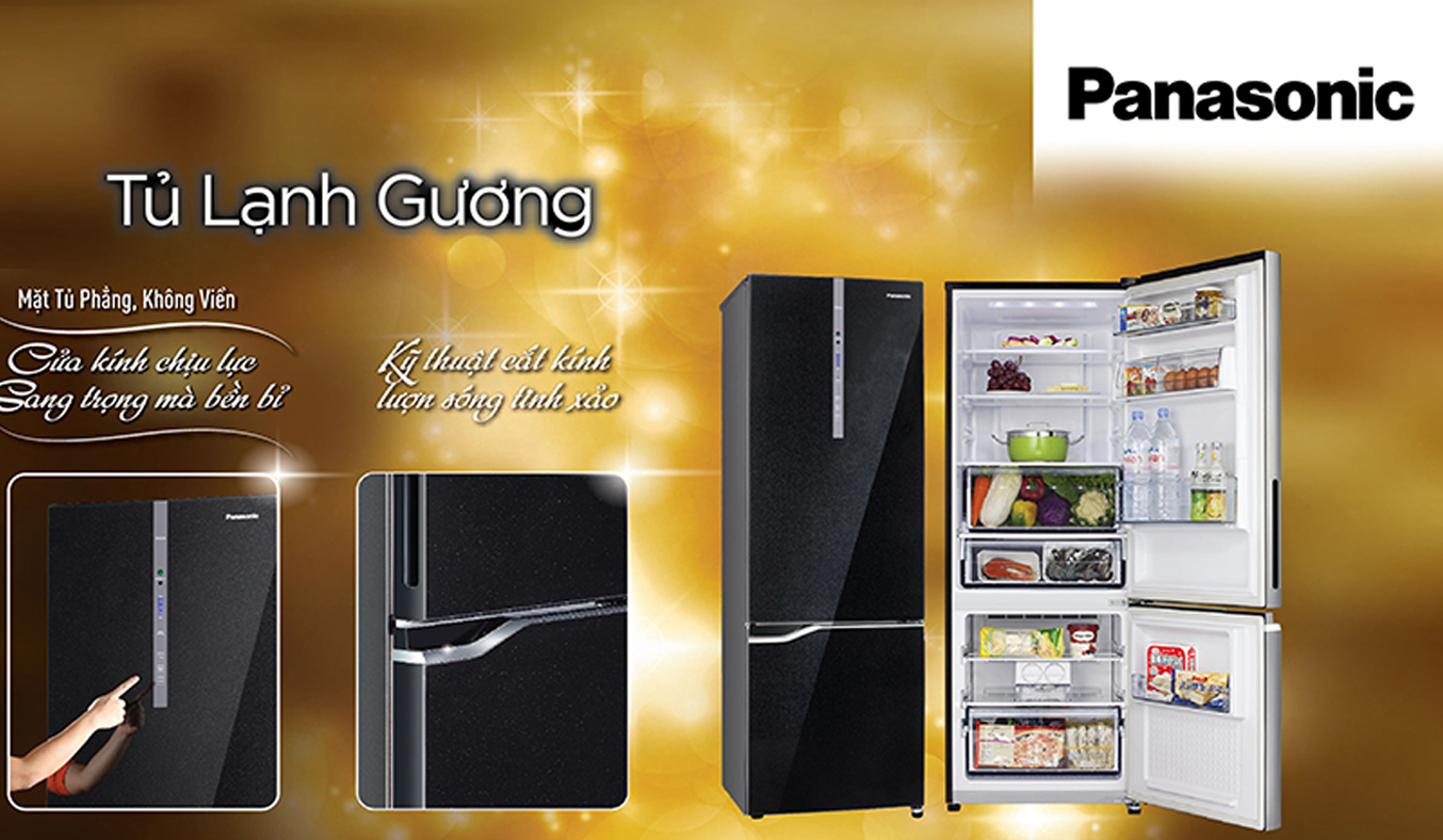 Panasonic NR-BV328GKVN là chiếc tủ lạnh ngăn đá dưới