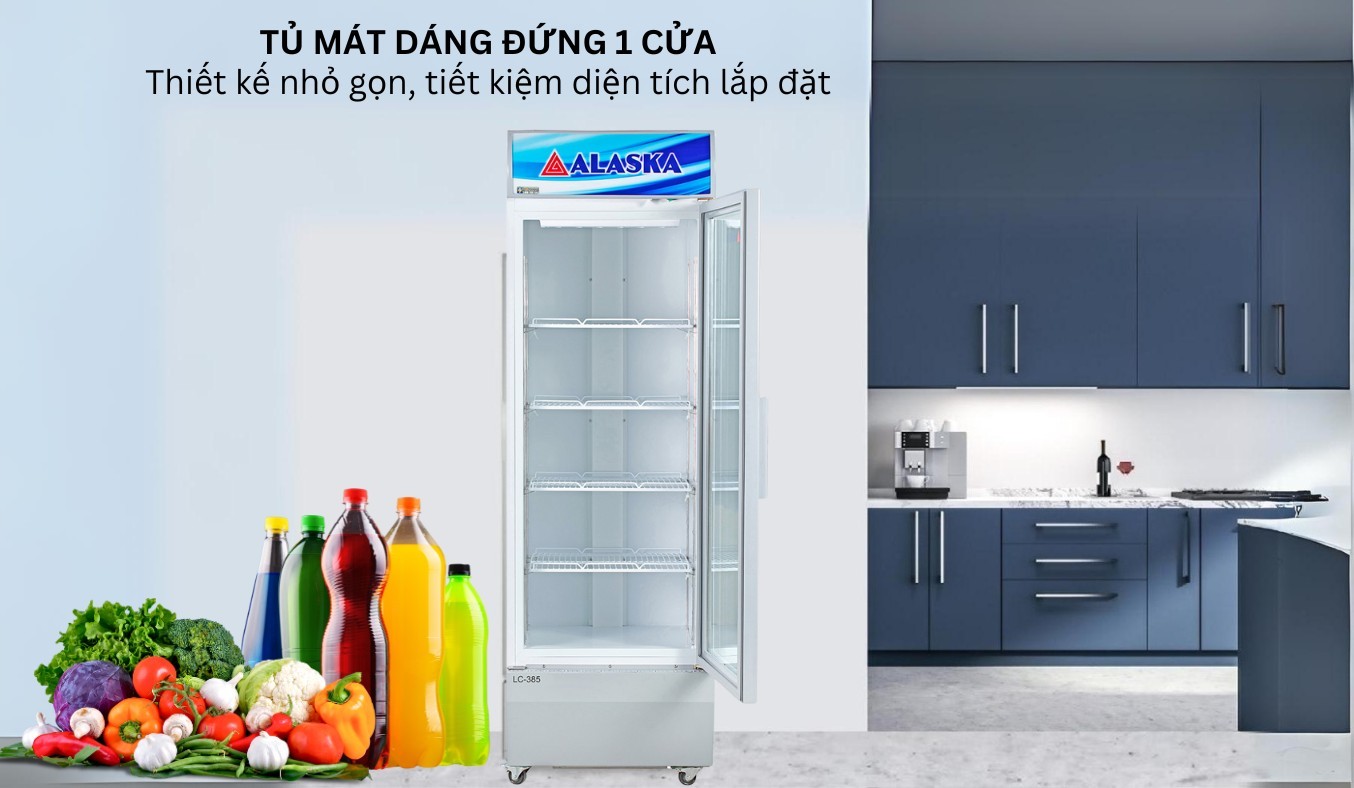 Tủ mát Alaska 385 lít LC-385 sang trọng, nhỏ gọn