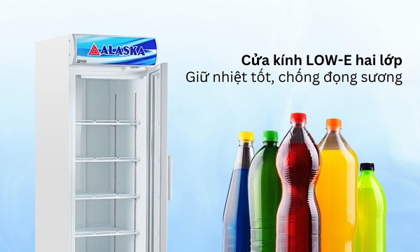 Tủ mát Alaska 385 lít LC-385 kính LOW-E giữ nhiệt