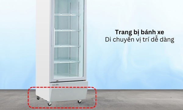 Tủ mát Alaska 385 lít LC-385 Bánh xe di chuyển linh hoạt