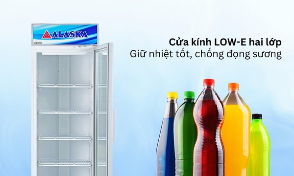 Tủ mát Alaska 385 lít LCI-385 kính LOW-E giữ nhiệt