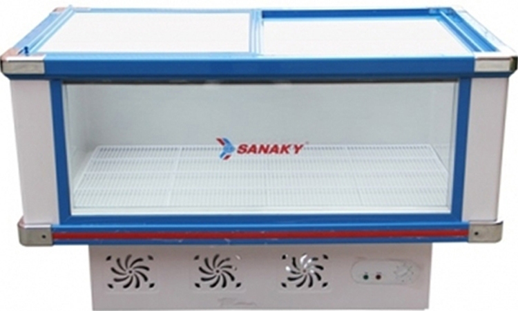 Tủ mát Sanaky 278 lít VH-288K 2 cánh kính lùa tiện lợi