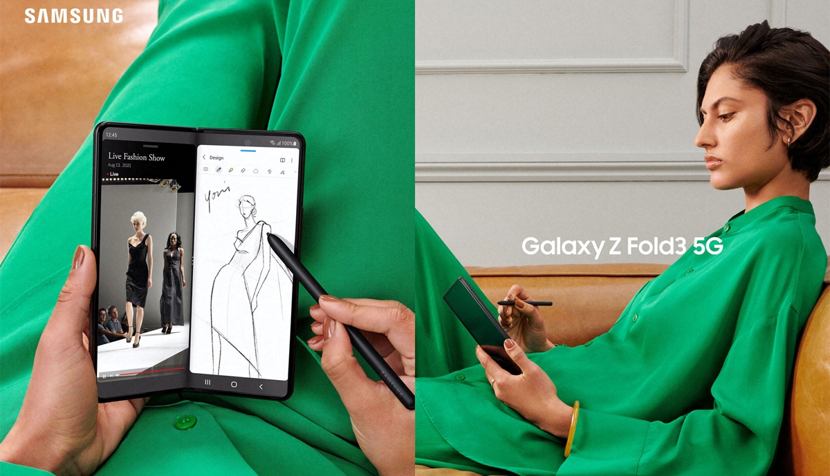 Điện thoại Samsung Galaxy Z Fold 3 5G 512GB Bạc -