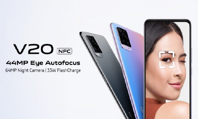 Điện thoại Vivo V20 (8GB/128GB) Đen - Camera Selfie ấn tượng