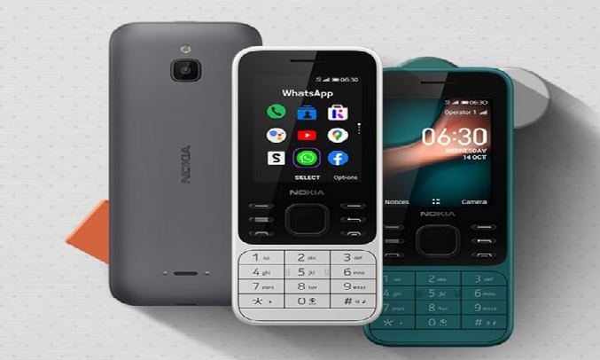 Điện thoại Nokia 6300 4G Đen Xám - Thiết kế cổ điển