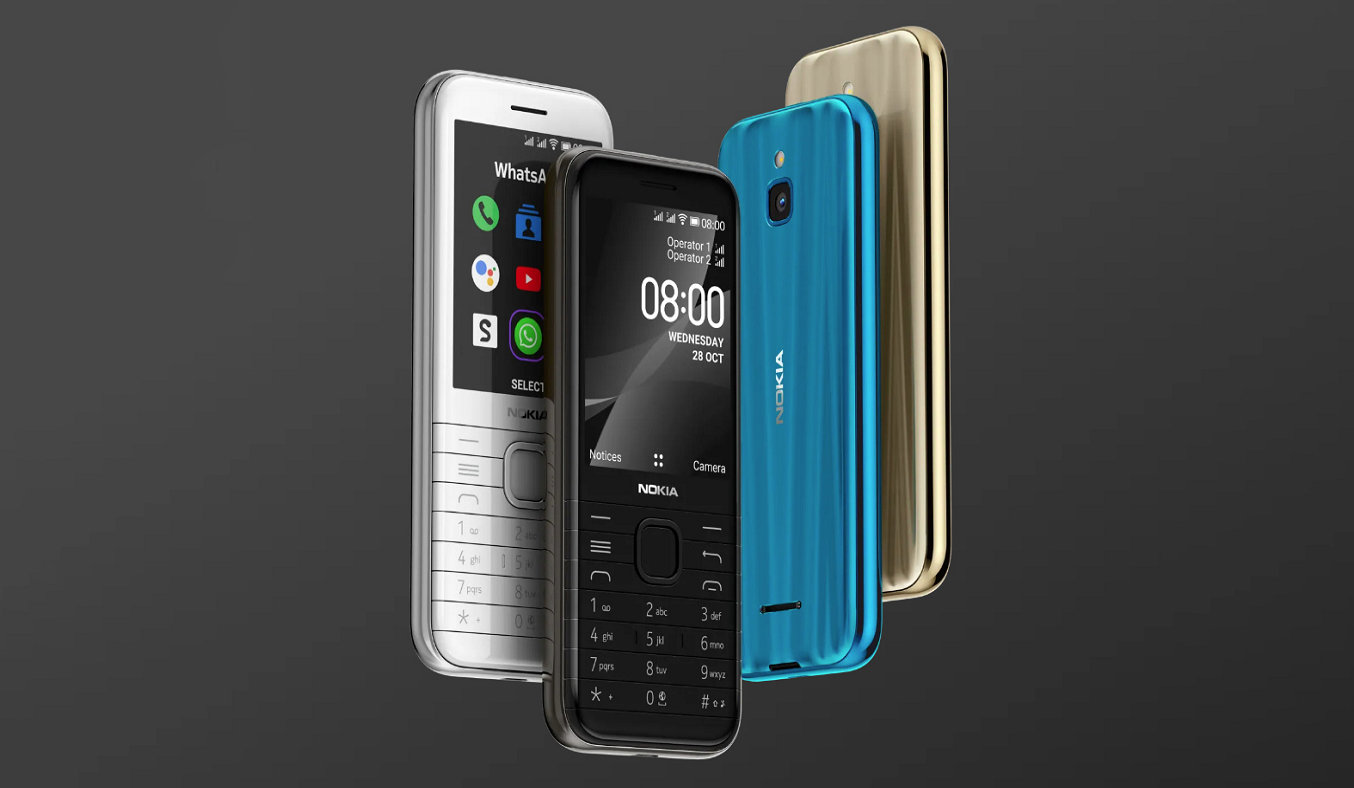 Điện thoại Nokia 8000 4G Đen - Vẻ đẹp hiện đại, thể hiện đẳng cấp