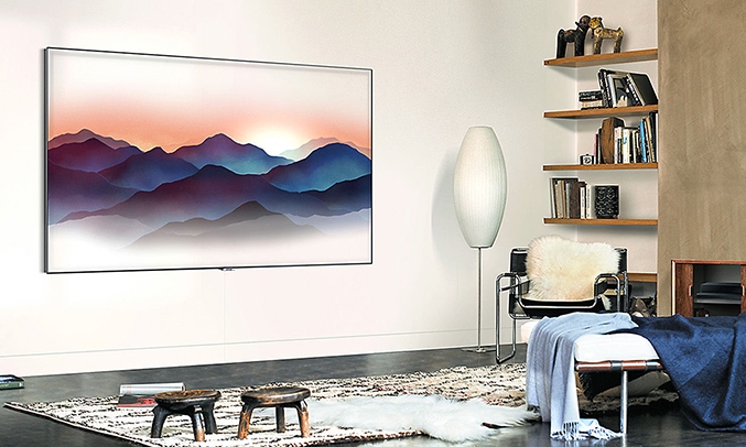 Tivi QLED 65 inch Samsung QA65Q6FNAKXXV tuyệt tác màn hình chờ