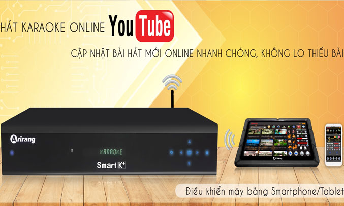 Đầu Karaoke Arirang Smart K+ (3TB) kết nối không giới hạn