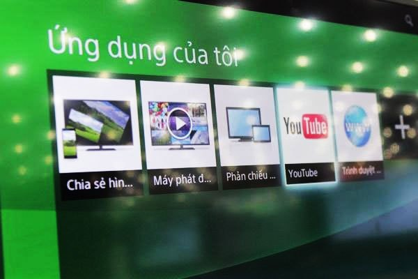 Truy cập vào các ứng dụng có sẵn trên tivi Sony để kiểm tra kết nối