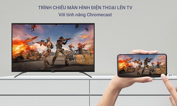 Smart Tivi Casper 4K 55 inch 55UG6000 màn hình chế độ Screen mirroring