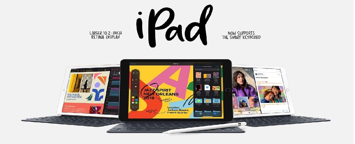 Apple iPad 10.2 inch WiFi 128GB Vàng 2019 - Thiết kế sang trọng, mỏng nhẹ, tiện lợi mang theo bên mình