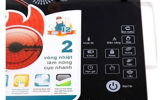Bếp hồng ngoại Sunhouse SHD6018 nhiều chế độ nấu
