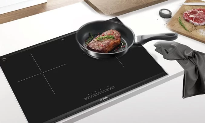 Bếp điện từ Bosch PPI82560MS mặt bếp bằng kính cường lực