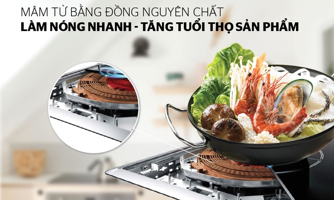Bếp từ Sunhouse SHD6149 - Mâm đồng