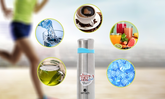 Bình giữ nhiệt inox 500ml Elmich K5 - khả năng giữ nhiệt