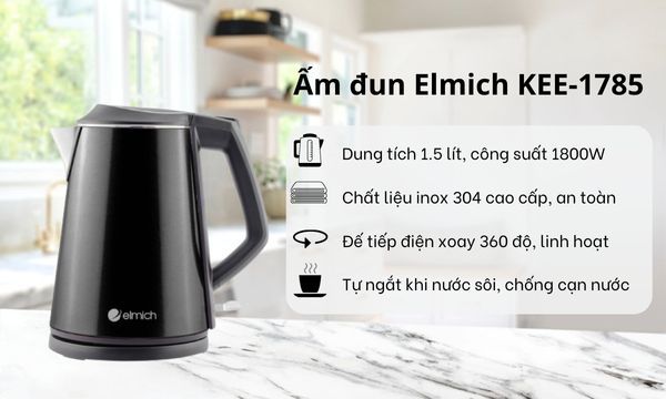 Ấm đun siêu tốc Elmich 1.5 lít KEE-1785