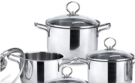Bộ nồi inox 3 đáy Sunhouse SHG686 có thiết kế dễ sử dụng