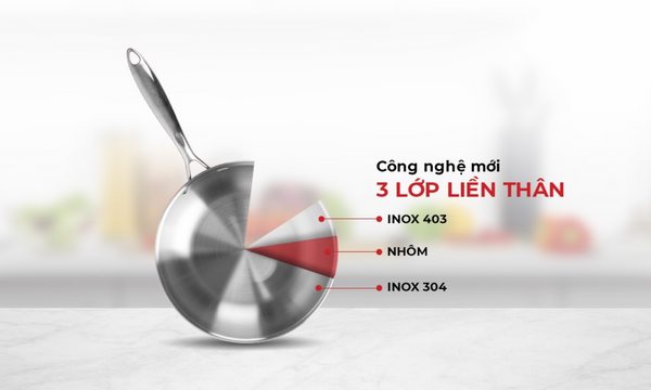 Chảo xào Inox 3 đáy Elmich Tri-Max 26cm EL-3796