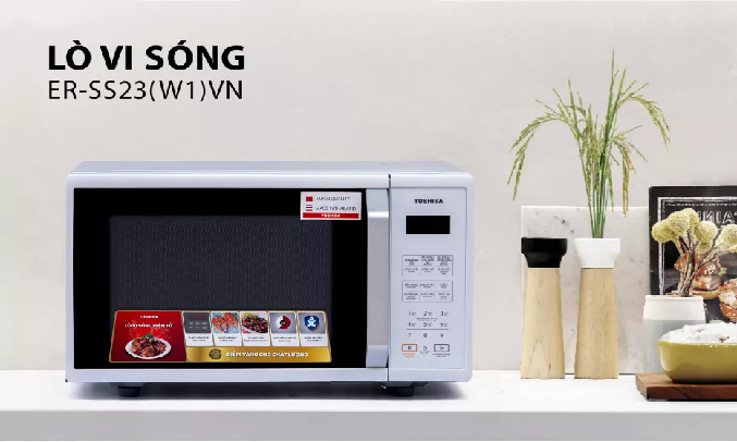 Lò vi sóng Toshiba 23 Lít ER-SS23(W1)VN - Đa dạng chức năng nấu