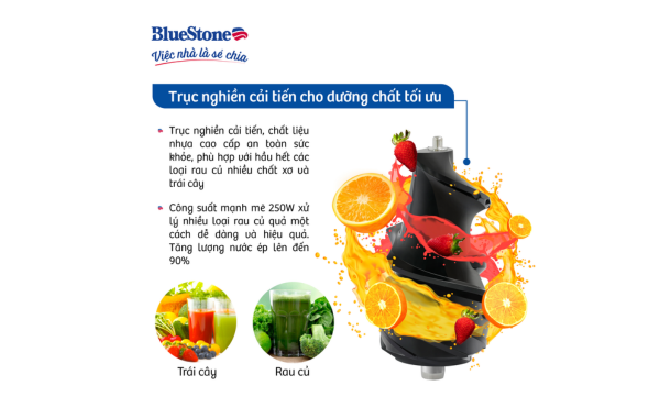 Máy ép chậm Sunhouse SHD5502 - Trục ép mạnh