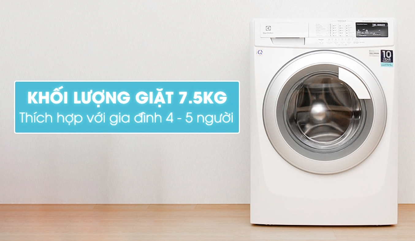 MÃ¡y giáº·t Electrolux EWF10744 7.5 kg giÃ¡ tá»t