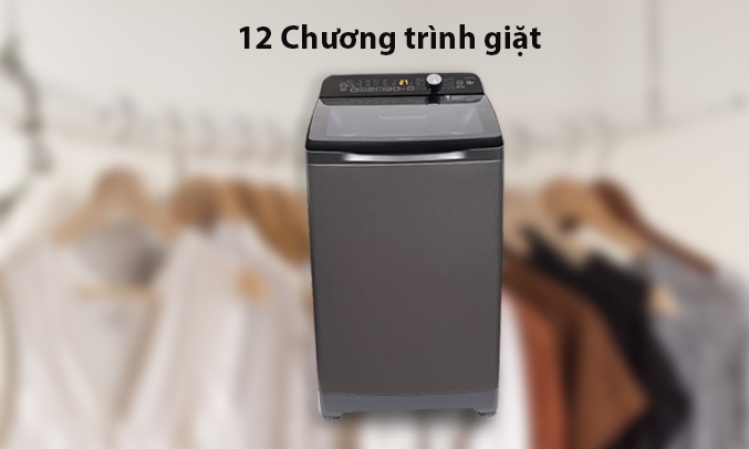 Máy giặt Aqua 10 kg AQW-FR100ET.S 12 chương trình giặt 