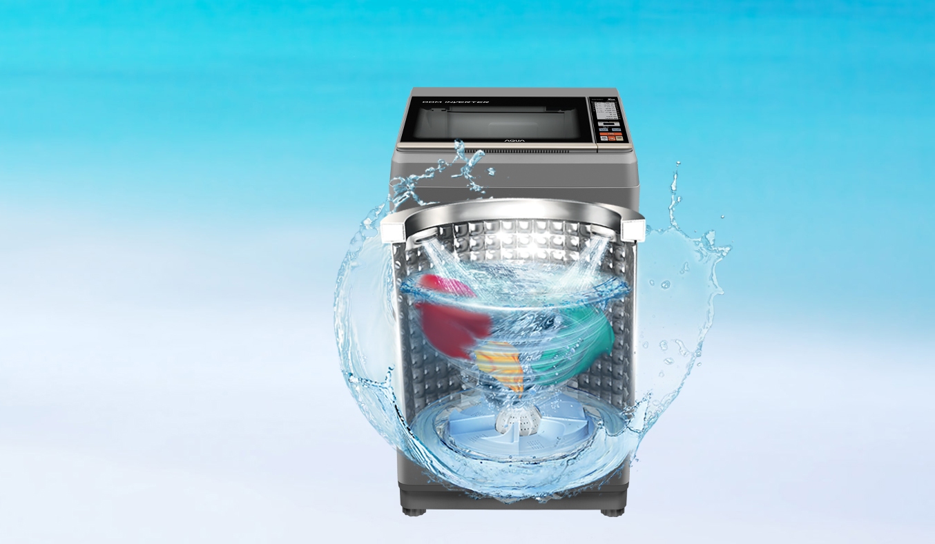 Máy giặt Aqua Inverter 9 kg AQW-DK90CT.S