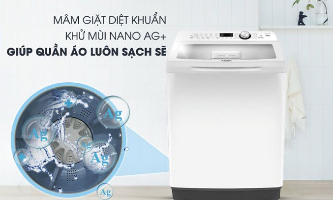 Máy giặt Aqua 12 kg AQW-FR120CT (W) Máy giặt diệt khuẩn, khử mùi hôi