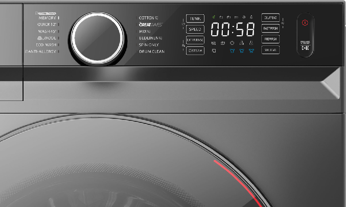 Máy giặt Toshiba Inverter 10.5 Kg TW-BK115G4V(SS) - Màn hình cảm ứng siêu nhạy