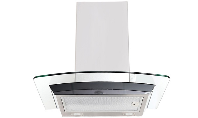 Máy hút khói Electrolux EFC636GAR màu đen trang bị vỏ máy bằng chất liệu thép không gỉ