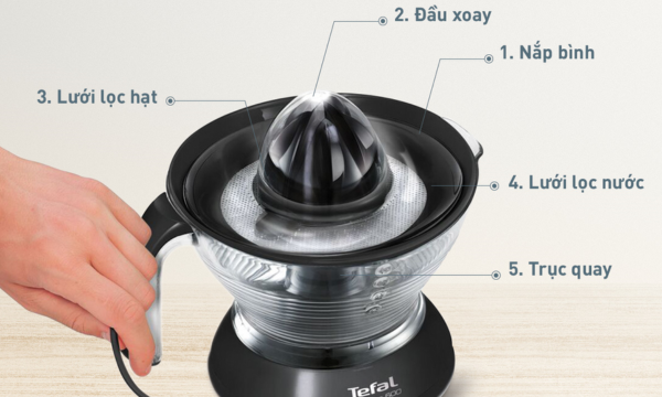 Máy vắt cam Tefal Vitapress ZP300810 thiết kế