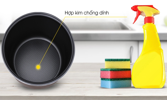Nồi cơm điện Panasonic SR-MVN187HRA chống dính bền tốt