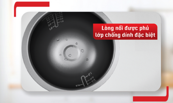 Nồi cơm điện tử Tefal 1 lít Easy Rice Compact RK730168 giữ ấm