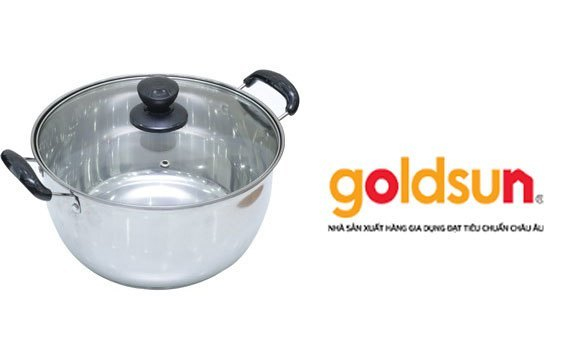 Nồi inox Goldsun GE21 F24-1302SG 24cm có chất liệu cao cấp